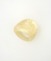 an meets zakka ビッグチャンキーマーブルレジンリング(15号)