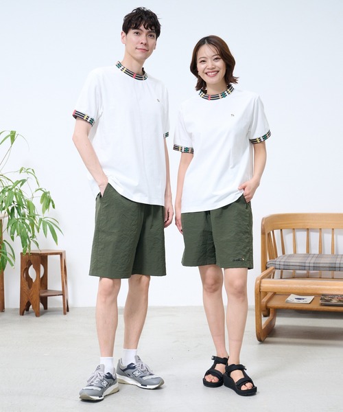 Arnold Palmer（アーノルドパーマー）の「パーマーチェック リブ シェア リンガー Tシャツ（Tシャツ/カットソー・レディース・ブラック/ネイビー/ホワイト・M/S/XS/L/LL）」の5枚目の写真