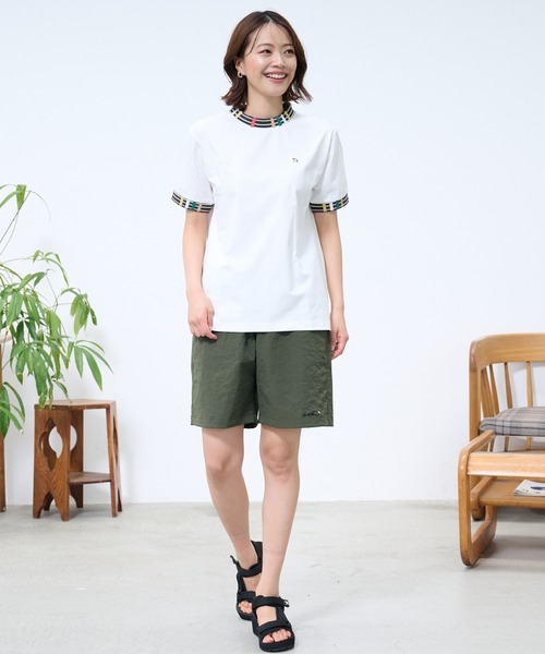 Arnold Palmer（アーノルドパーマー）の「パーマーチェック リブ シェア リンガー Tシャツ（Tシャツ/カットソー・レディース・ブラック/ネイビー/ホワイト・M/S/XS/L/LL）」の20枚目の写真