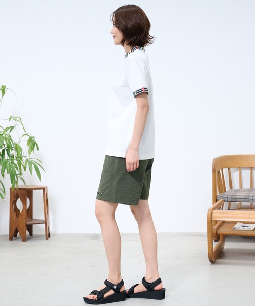 Arnold Palmer（アーノルドパーマー）の「パーマーチェック リブ シェア リンガー Tシャツ（Tシャツ/カットソー・レディース・ブラック/ネイビー/ホワイト・M/S/XS/L/LL）」の21枚目の写真