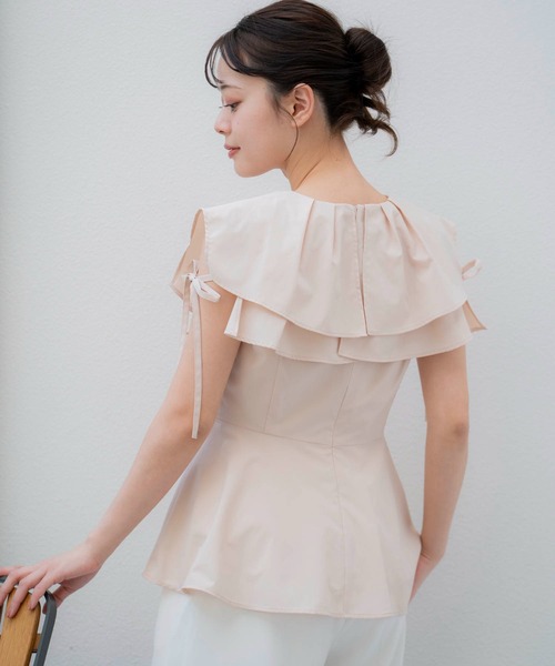 NOELA（ノエラ）の「スクエアカラーブラウス（シャツ/ブラウス・レディース・ベージュ/カーキ/オフホワイト・フリー）」の20枚目の写真