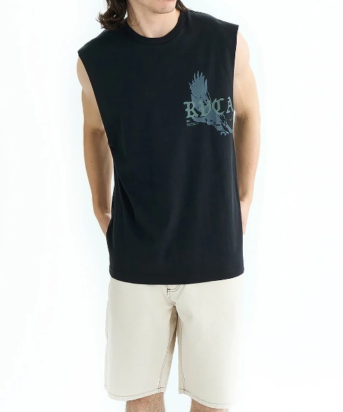 RVCA(ルーカ)の「RVCA メンズ TOUR DATES TT タンクトップ 【2025年夏モデル】/ルーカノースリーブマッスルタンク(タンクトップ・メンズ・ブルー系その他/ホワイト/ブラック・MEDIUM/LARGE/X-LARGE/SMALL)」の11枚目の写真