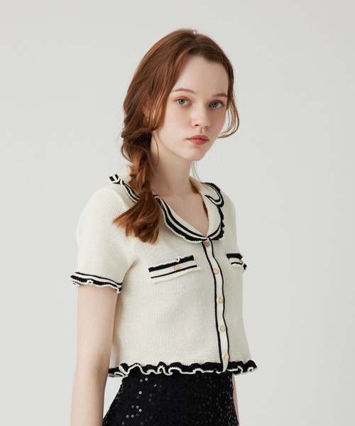 DEICY（デイシー）の「アイレットリブシャーリングニット