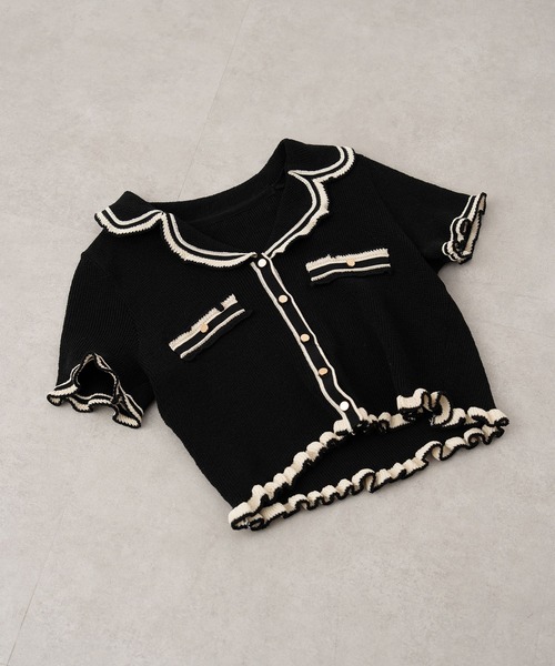 deicy ニット DEICY ニット セーター レースフリルニット レディース