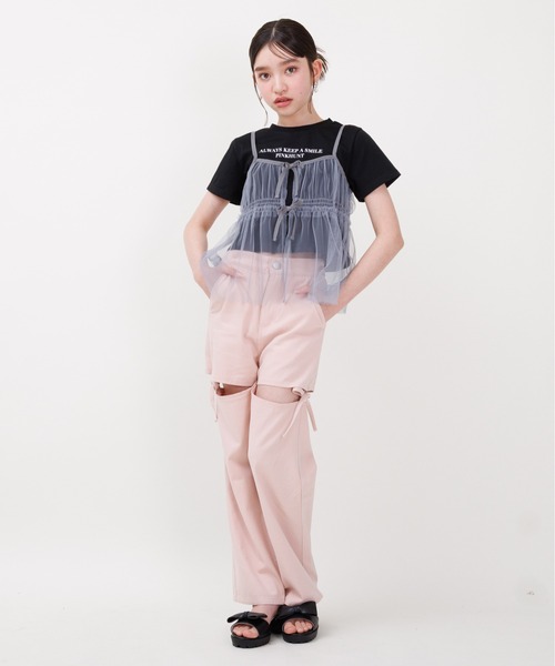 セール】PINKHUNT ピンクハント サイドスリット リボン付き ロング