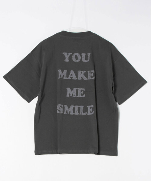 Tom＆Jerry（トムアンドジェリー）の「【公式】トムとジェリー　USEDLIKEプリントTシャツ（Tシャツ/カットソー・レディース・イエロー/アイボリー/スミクロ/サックスブルー・M/L）」の6枚目の写真