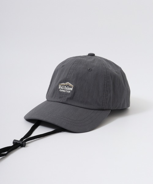 Well-Tailored（ウェルテイラード）の「Well-Tailored NYLON CAP W/CHINSTRAP 軽量 アウトドア（キャップ・メンズ・ベージュ/ブラック/チャコールグレー・FREE）」の8枚目の写真