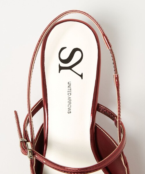 SY UNITED ARROWS(シーユナイテッドアローズ)の「<SY>シェイプヒールスクエア サンダル50●↑(サンダル・レディース・シルバー/ブラック/レッド・23cm/22.5cm/22cm/23.5cm/25cm/24.5cm/24cm)」の20枚目の写真