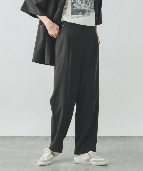 GLOBAL WORK(グローバルワーク)の「ストレートパンツ/お手入れラクラクセットアップ/290030(その他パンツ・レディース・ブラック/ライトベージュ/ベージュ系その他7・SMALL/MEDIUM/LARGE/X-SMALL)」の13枚目の写真