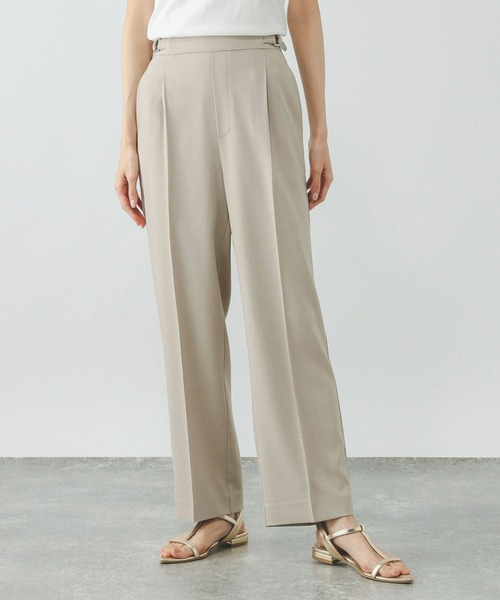 GLOBAL WORK(グローバルワーク)の「ストレートパンツ/お手入れラクラクセットアップ/290030(その他パンツ・レディース・ブラック/ライトベージュ/ベージュ系その他7・SMALL/MEDIUM/LARGE/X-SMALL)」の17枚目の写真