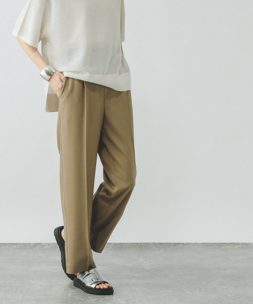 GLOBAL WORK(グローバルワーク)の「ストレートパンツ/お手入れラクラクセットアップ/290030(その他パンツ・レディース・ブラック/ライトベージュ/ベージュ系その他7・SMALL/MEDIUM/LARGE/X-SMALL)」の22枚目の写真