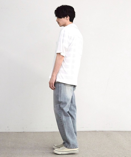 RATTLE TRAP(ラトルトラップ)の「パイルチェックオープンカラー半袖シャツ(シャツ/ブラウス・メンズ・ブラック/ホワイト・LL/M/L)」の7枚目の写真