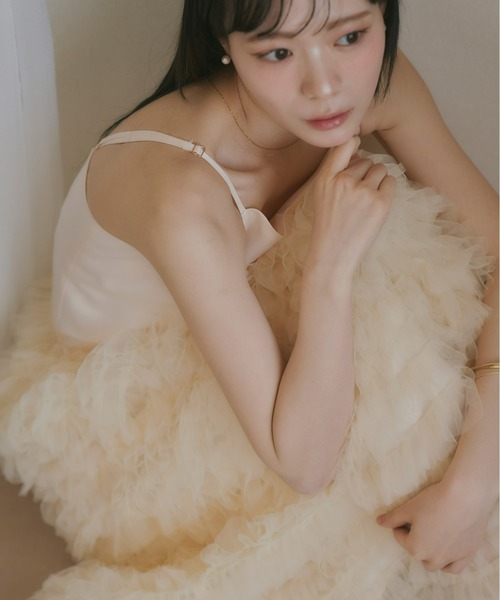 Olu.（オルドット）の「ボリュームチュールキャミワンピース