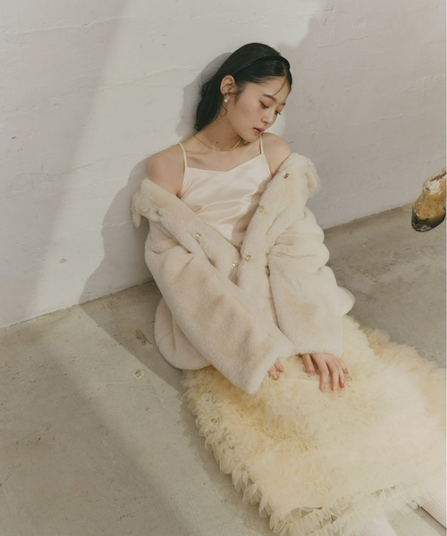 Olu. ボリュームチュールキャミワンピース ボリュームチュールキャミワンピース