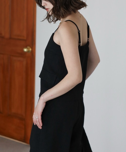 Bonjour Sagan（ボンジュールサガン）の「フロント釦ハンサムビスチェ×タックストレートパンツセットアップ【動画あり】（セットアップ・レディース・アイボリー/ブラック/ライトグレー・FREE）」の18枚目の写真