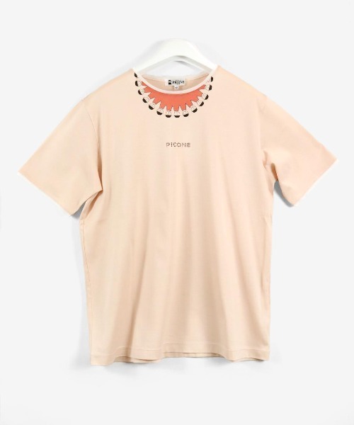 STUDIO PICONE（スタジオピッコーネ）の「コットン１００％冷感プルオーバー（Tシャツ/カットソー・レディース・オレンジ/ホワイト/ブラック/ブルー・LL/M/L）」の4枚目の写真