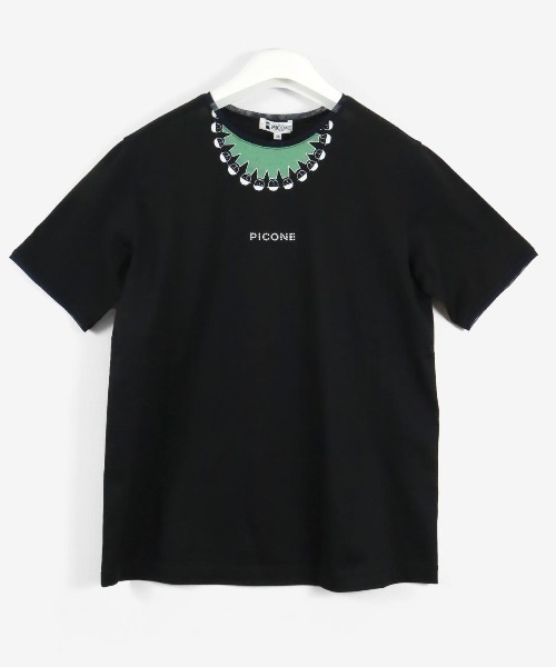 STUDIO PICONE（スタジオピッコーネ）の「コットン１００％冷感プルオーバー（Tシャツ/カットソー・レディース・オレンジ/ホワイト/ブラック/ブルー・LL/M/L）」の2枚目の写真