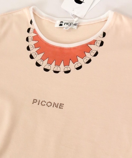STUDIO PICONE（スタジオピッコーネ）の「コットン１００％冷感プルオーバー（Tシャツ/カットソー・レディース・オレンジ/ホワイト/ブラック/ブルー・LL/M/L）」の7枚目の写真