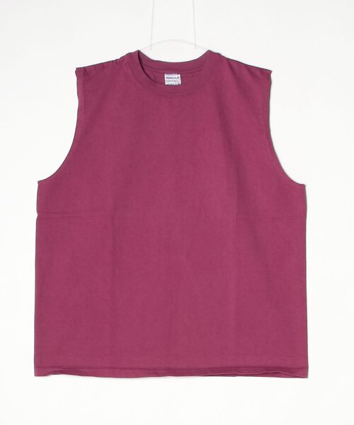 WALLA WALLA SPORT（ワラワラスポーツ）の「9oz TUBE SLEEVELESS TEE/ 9オンス チューブ スリーブレス ティー（タンクトップ・メンズ・アイボリー/ブラック/グリーン系その他/スミクロ/ダークインディゴブルー/マスタード/ホワイト/ダークグリーン/エンジ/レモンイエロー・MEDIUM/LARGE/X-LARGE/SMALL）」の10枚目の写真