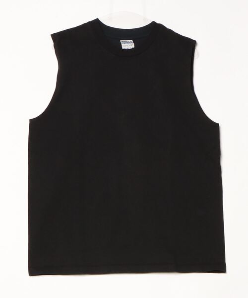 WALLA WALLA SPORT（ワラワラスポーツ）の「9oz TUBE SLEEVELESS TEE（Tシャツ/カットソー・メンズ・アイボリー/ブラック/グリーン系その他/スミクロ/ダークインディゴブルー/マスタード/ホワイト・MEDIUM/LARGE/X-LARGE/SMALL）」の3枚目の写真