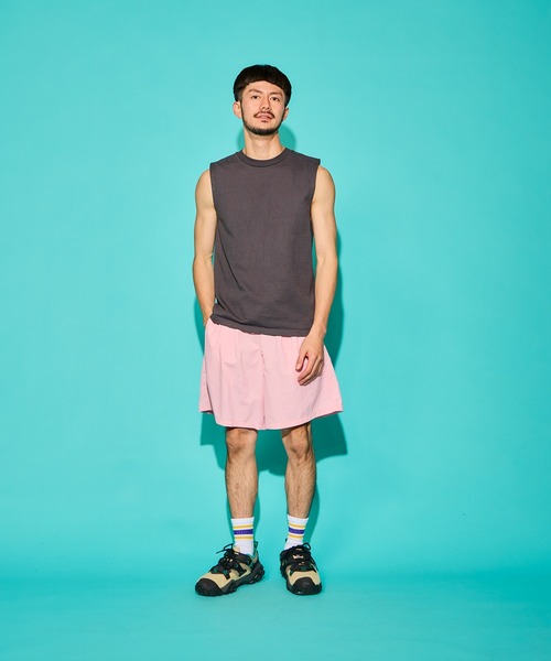 WALLA WALLA SPORT（ワラワラスポーツ）の「9oz TUBE SLEEVELESS TEE（Tシャツ/カットソー・メンズ・アイボリー/ブラック/グリーン系その他/スミクロ/ダークインディゴブルー/マスタード/ホワイト・MEDIUM/LARGE/X-LARGE/SMALL）」の11枚目の写真
