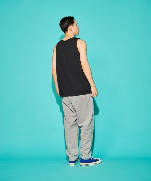 WALLA WALLA SPORT（ワラワラスポーツ）の「9oz TUBE SLEEVELESS TEE（Tシャツ/カットソー・メンズ・アイボリー/ブラック/グリーン系その他/スミクロ/ダークインディゴブルー/マスタード/ホワイト・MEDIUM/LARGE/X-LARGE/SMALL）」の18枚目の写真