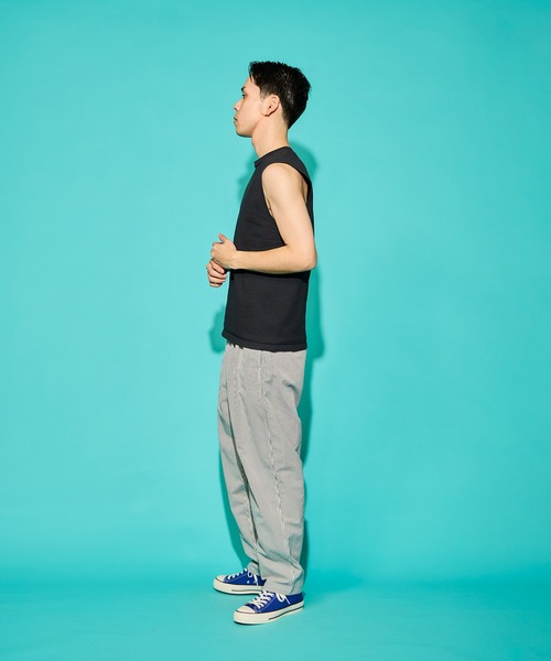 WALLA WALLA SPORT（ワラワラスポーツ）の「9oz TUBE SLEEVELESS TEE（Tシャツ/カットソー・メンズ・アイボリー/ブラック/グリーン系その他/スミクロ/ダークインディゴブルー/マスタード/ホワイト・MEDIUM/LARGE/X-LARGE/SMALL）」の17枚目の写真