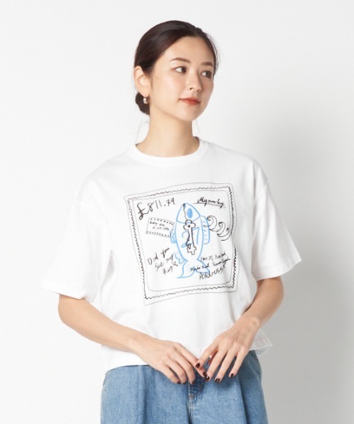 manipuri（マニプリ）の「manipuri PRINT TSHIRT（Tシャツ/カットソー・レディース・ブラック/ホワイト・S）」の2枚目の写真