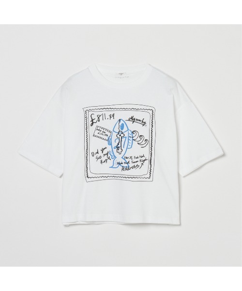 manipuri（マニプリ）の「manipuri PRINT TSHIRT（Tシャツ/カットソー・レディース・ブラック/ホワイト・S）」の4枚目の写真