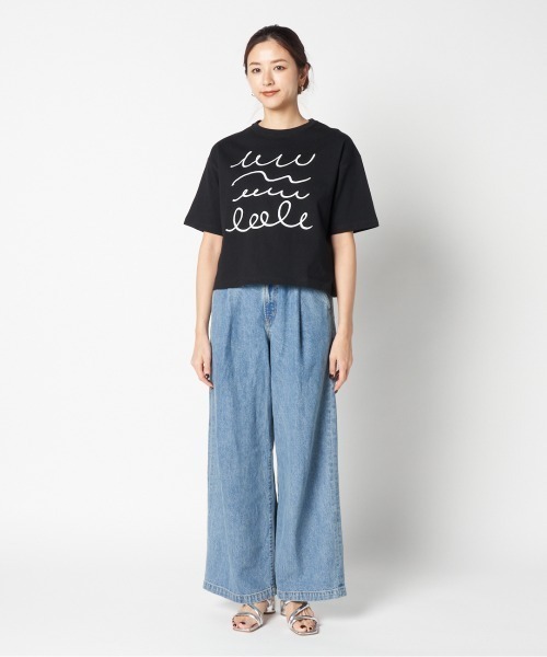 manipuri（マニプリ）の「manipuri PRINT TSHIRT（Tシャツ/カットソー・レディース・ブラック/ホワイト・S）」の11枚目の写真