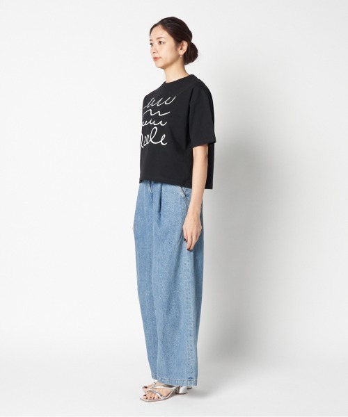 manipuri（マニプリ）の「manipuri PRINT TSHIRT（Tシャツ/カットソー・レディース・ブラック/ホワイト・S）」の12枚目の写真
