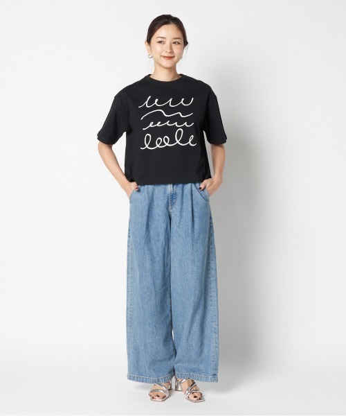 manipuri（マニプリ）の「manipuri PRINT TSHIRT（Tシャツ/カットソー・レディース・ブラック/ホワイト・S）」の14枚目の写真
