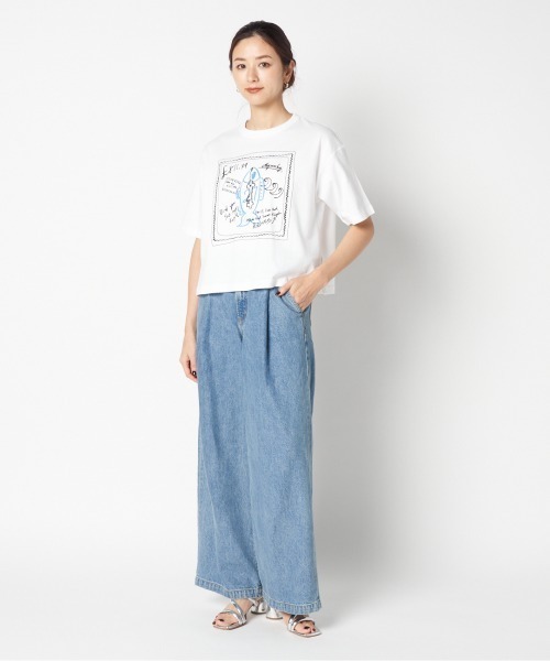 manipuri（マニプリ）の「manipuri PRINT TSHIRT（Tシャツ/カットソー・レディース・ブラック/ホワイト・S）」の18枚目の写真