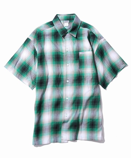 Cal Top（キャルトップ）の「CALTOP/キャルトップ ART2000 SHORT SLEEVE SHIRT チェックシャツ オンブレチェック（シャツ/ブラウス・メンズ・スカイブルー系/グリーン系その他・M/L）」の2枚目の写真