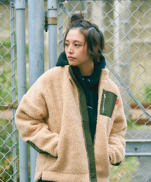 Leyline(レイライン)の「【Leyline】Boa cutback jkt(その他アウター・レディース・ベージュ・FREE)」の6枚目の写真
