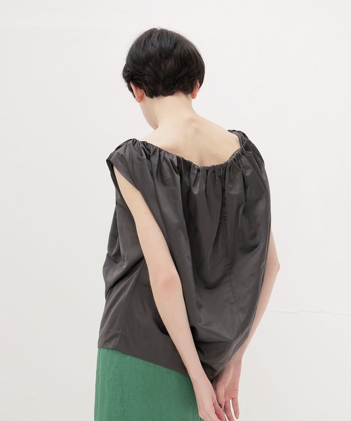 BIRGITTE HERSKIND（ビギッテヘアスキン）の「HERSKIND / Martina Top(スリーブレスギャザーブラウス 5592155)（シャツ/ブラウス・レディース・チャコールグレー・34）」の3枚目の写真