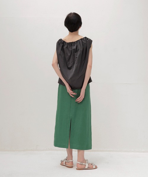 BIRGITTE HERSKIND（ビギッテヘアスキン）の「HERSKIND / Martina Top(スリーブレスギャザーブラウス 5592155)（シャツ/ブラウス・レディース・チャコールグレー・34）」の10枚目の写真