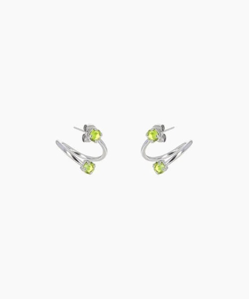 フランス発 ☆Justine Clenquet☆ Maxine ピアス: Acid Green JUSTINE CLENQUET/ジュスティーヌ・クランケ/MAXINE ACID GREEN