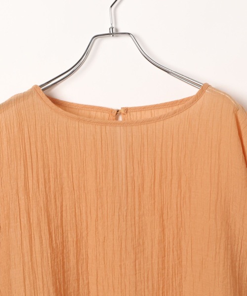 LEPSIM(レプシィム)の「クリンクルブラウス 492797(シャツ/ブラウス・レディース・オフホワイト/オレンジ/ブラック・FREE)」の5枚目の写真