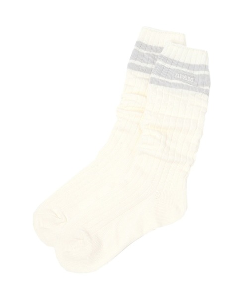 repipi armario(レピピ アルマリオ)の「ハイショクラインルーズソックス(ソックス/靴下・キッズ・ホワイト系その他4/ブラック/ホワイト系その他/ホワイト系その他3/ホワイト系その他2/ホワイト系その他5/グレー/ブラック系その他/グリーン/ピンク系その他/ホワイト・FREE)」の2枚目の写真
