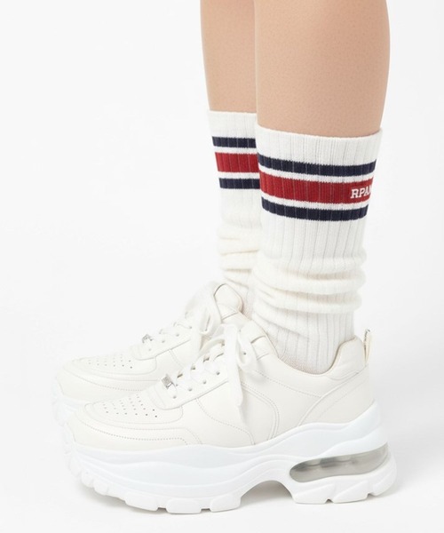 repipi armario(レピピ アルマリオ)の「ハイショクラインルーズソックス(ソックス/靴下・キッズ・ホワイト系その他4/ブラック/ホワイト系その他/ホワイト系その他3/ホワイト系その他2/ホワイト系その他5/グレー/ブラック系その他/グリーン/ピンク系その他/ホワイト・FREE)」の3枚目の写真