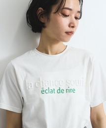 エンボスプリントTシャツ≪手洗い可能≫