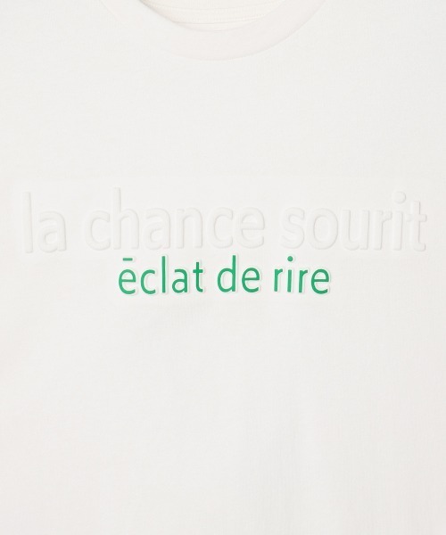 VICKY（ビッキー）の「エンボスプリントTシャツ≪手洗い可能≫（Tシャツ/カットソー・レディース・ホワイト/チャコールグレー・M）」の14枚目の写真