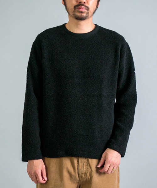 OMNIGOD mens / オムニゴッド ] リサイクルウールパイル クルーネック