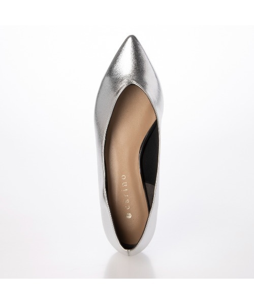 carino（カリーノ）の「【レイン対応】プレーンパンプス（パンプス・レディース・ベージュ系その他2/ライトブラック/シルバー・22.5cm/23cm/23.5cm/24cm/24.5cm）」の11枚目の写真