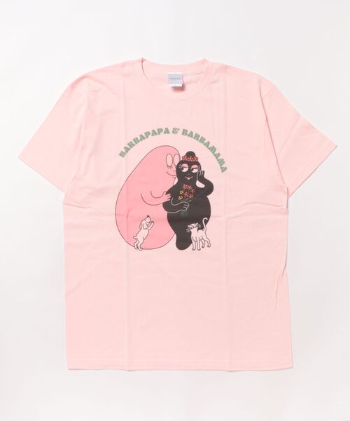 Rendez-Vous(ランデヴー)の「【 BARBAPAPA 】 バーバパパ キャラクターTシャツ 25S5(Tシャツ/カットソー・レディース・ホワイト/ライトピンク・LARGE)」の2枚目の写真