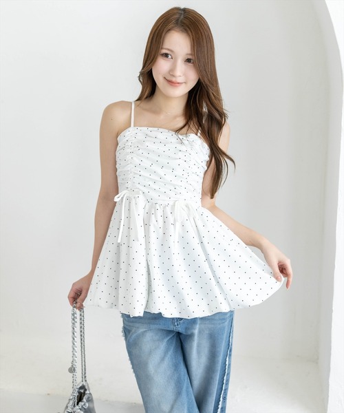 clear(クリア)の「【10色展開/人気定番】ドロストデザインバルーンチュニック《再入荷》(チュニック・レディース・ブラック系その他/ブラック/ピンク/オフホワイト/ブラック系その他2/ブラウン系その他/レッド系その他3/ブラック系その他3/イエロー/ホワイト系その他・F)」の3枚目の写真