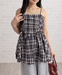 clear | 【10色展開/人気定番】ドロストデザインバルーンチュニック《再入荷》(チュニック)