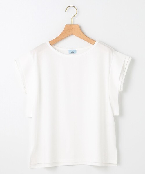組曲（クミキョク）の「ハシゴレースフレンチスリーブ カットソー（Tシャツ/カットソー・レディース・グレー系/ホワイト系/ピンク系/ブラック系・2/3）」の21枚目の写真