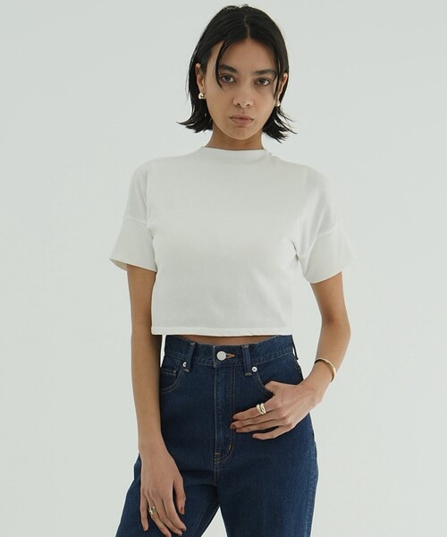 alors parisバックオープンクロップドリボンカットソー セール】CLANE/クラネ BACK OPEN RIBBON TOPS/バックオープン
